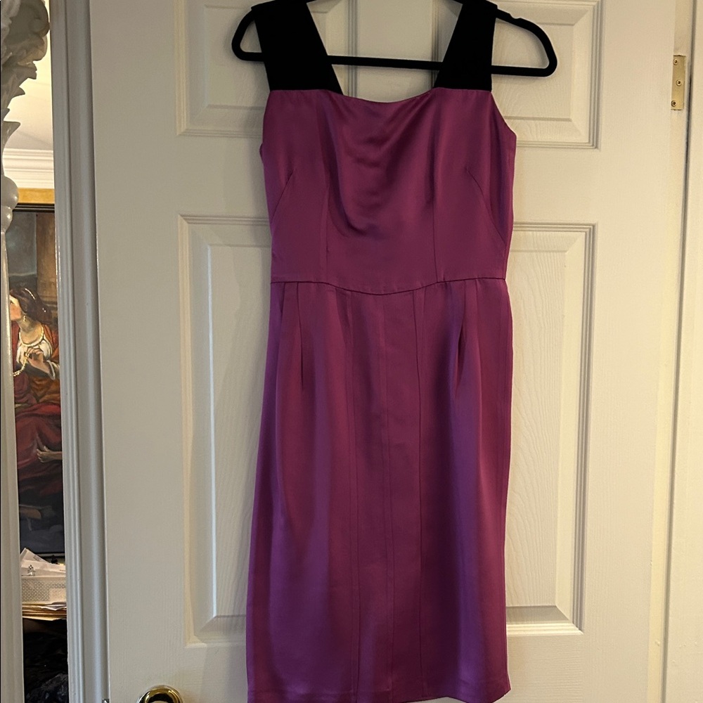 D&G Purple and Black Midi Dress